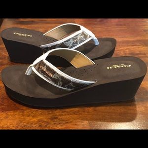 Coach wedge sandals